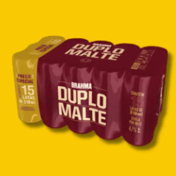 CERVEJA BRAHMA PURO MALTE – CX 15UN